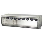 Prox Safe mini Cabinet for 8 keys with automatic shutter. Dim.: 3U (with 8 proxCylinders, key tags, seals and ring)