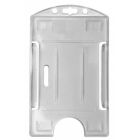 IDP 64V Sogedex Translucent Badge Holder With One Open Face / Vertical