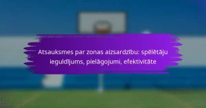 Atsauksmes par zonas aizsardzību: spēlētāju ieguldījums, pielāgojumi, efektivitāte