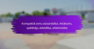 Kompaktā zonu aizsardzība: Attālums, spēlētāju atbildība, efektivitāte
