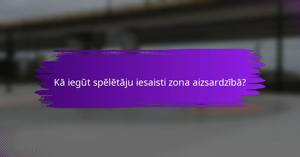 Kā iegūt spēlētāju iesaisti zona aizsardzībā?