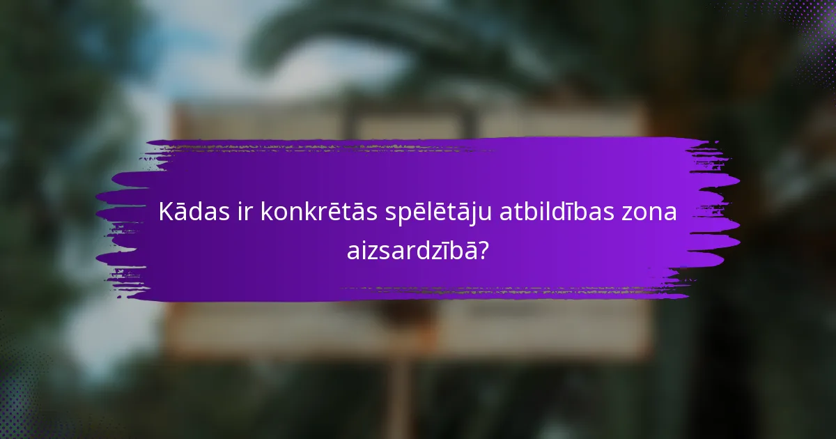 Kādas ir konkrētās spēlētāju atbildības zona aizsardzībā?